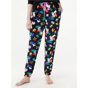 Joyspun Women's Plush Fleece Sleep Joggers